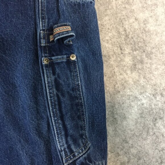 Vintage Rocawear Jeans 42x34 90s Baggy Urban Carpenter Medium Wash Hip Hop Blue - Picture 6 of 16